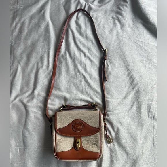 Vintage DOONEY & BOURKE Leather Handle Satchel Shoulder Bag Crossbody - Picture 2 of 15